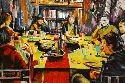 Il pranzo della domenica - a Paint Artowrk by Alessia Clementi